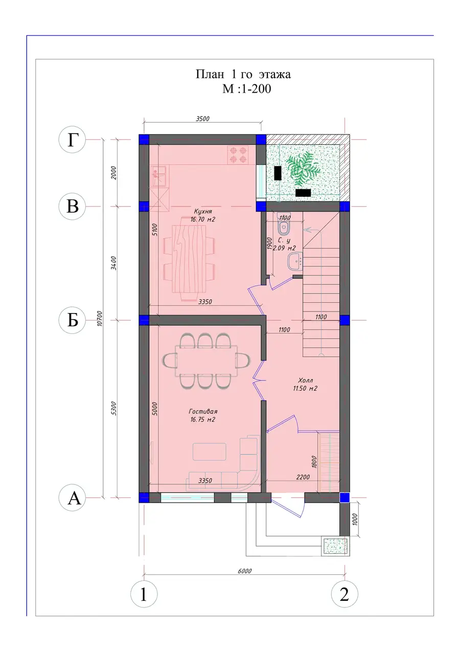 Продается 6-этажный таунхаус − 145 м²