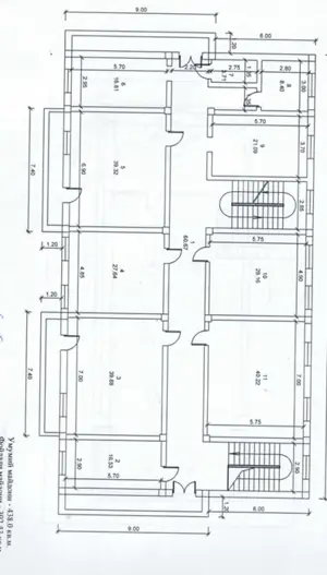 Ofis − 1060 m², 3/4 qavat